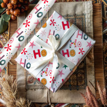 Moderno Ho Ho Ho Natal Colorido 