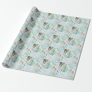 Papel De Presente Moderno Marble: Design de Textura de Luxo