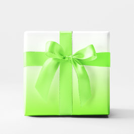 Papel De Presente Moderno Minimalista Chartreuse para Ombre Branco