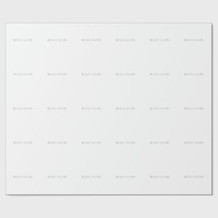 Papel De Presente Moderno Minimalista Exclusivo Nome Pessoal