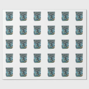 Papel De Presente Modo de Gol do Uzbequistão Esqueleto de Ataque das