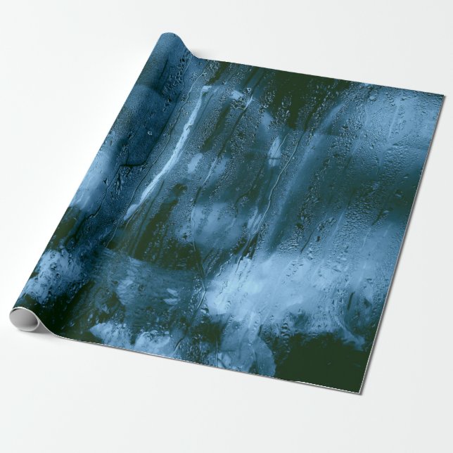 PAPEL DE PRESENTE MOISTA DE ÁGUA DE VIDRO (Desenrolado)