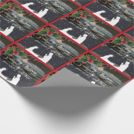 Papel De Presente Mola Azul Natal Natividade Entalhe