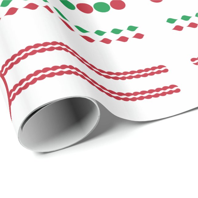 Papel De Presente Moldura de Borda de Natal Decorativa Feriado (Ponta do rolo)