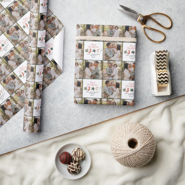 Papel De Presente Molhcor-de-água biscoito de Natal multirfotomático (Artesanato)