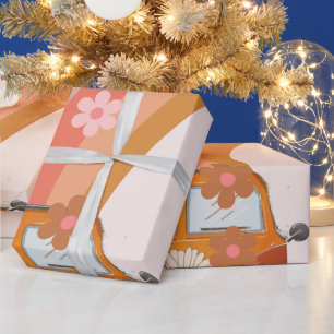 Papel De Presente Molho de Festa de aniversário de Flor de Margarida