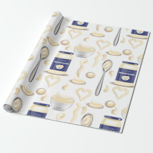 Papel De Presente molho dourado do condicionamento de maionese