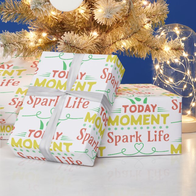Papel De Presente Momento Atual, Saco de Tote Life Spark (Feriados)