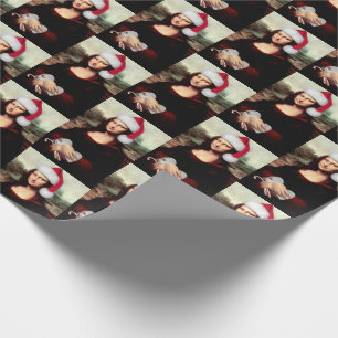 Papel De Presente Mona Lisa de Chapéu de Natal de Natal