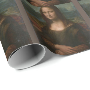 Papel De Presente Mona Lisa "Um enigma, envolto num mistério..." Wr