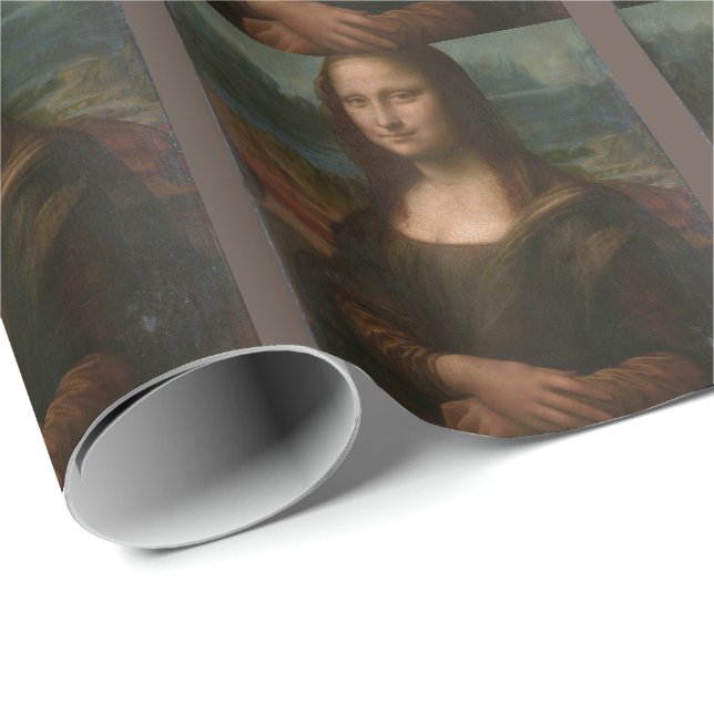 Papel De Presente Mona Lisa "Um enigma, envolto num mistério..." Wra (Ponta do rolo)