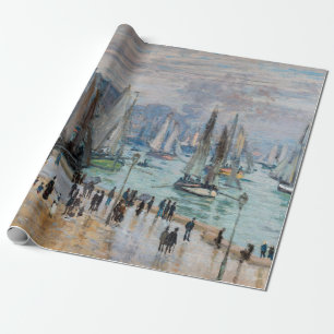 Papel De Presente Monet - Barcos De Pesca Que Saem Do Porto, Le Havr