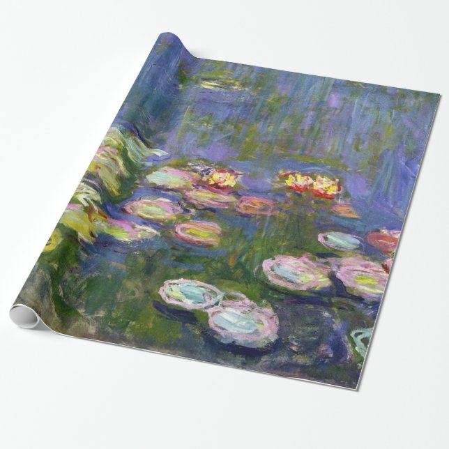 Papel De Presente Monet Water Lily Fine Art (1916) (Desenrolado)