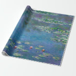 Papel De Presente Monet Water Lily Painting<br><div class="desc">Oscar-Claude Monet (14 de novembro de 1840 - 5 de dezembro de 1926) foi pintor e fundador do estilo de pintura Impressionista francês.  O termo "impressionismo" deriva do título de uma de suas pinturas.   Esta pintura é Lírios-Água.</div>