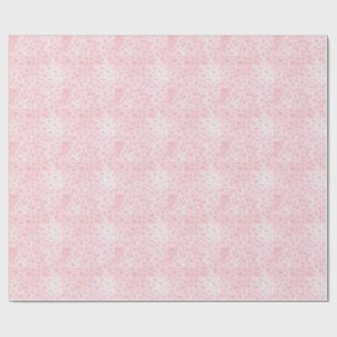 Papel De Presente Monograma com padrão de aquarela Think Pink 