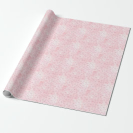 Papel De Presente Monograma com padrão de aquarela Think Pink