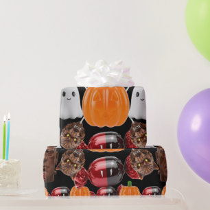 Papel De Presente Monster Candy Parade Halloween Gift
