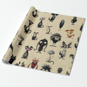 Papel De Presente Monster Mash