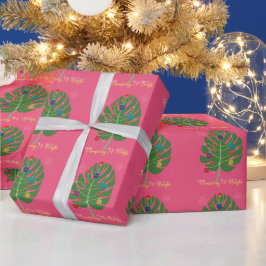 Papel De Presente Monstera Leaf Monsterry & Bright Plant Lover