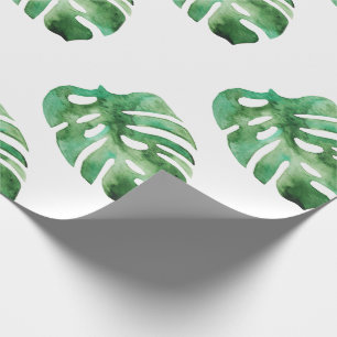 Papel De Presente Monstera Leaf Pattern