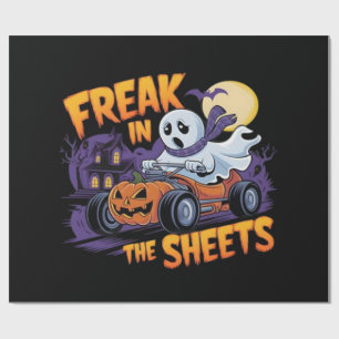 PAPEL DE PRESENTE MONSTRO DE HALLOWEEN NA LENÇOL