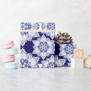 Papel De Presente Monstros da China azul