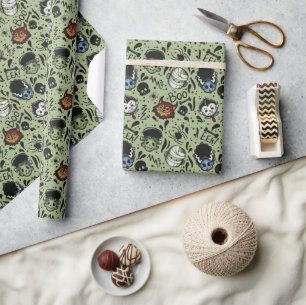 Papel De Presente Monstros Universais - Verde