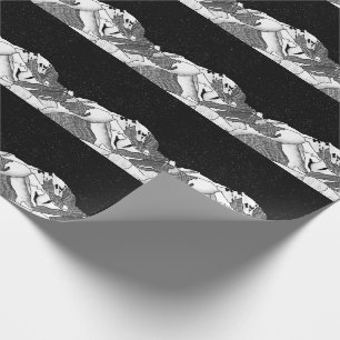 Papel De Presente Mont Blanc e montanha branca