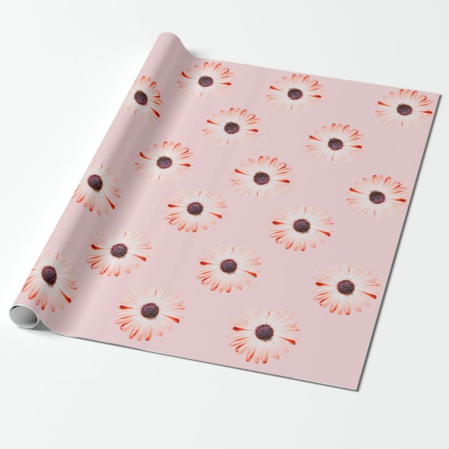 Papel De Presente Montana Selvagens Em Papel De Molho Rosa (Desenrolado)