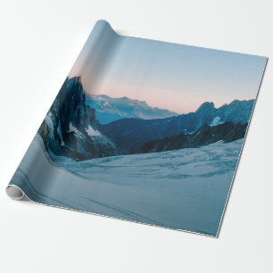 PAPEL DE PRESENTE MONTANHA COBERTA NA NEVE