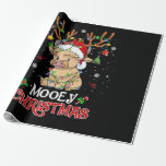Papel De Presente Mooey Highland Cow Christmas<br><div class="desc">Você está procurando uma design de fantasia de Natal engraçada e fofa para entrar no espírito de Natal? Você está no lugar certo. Excelente para festas de Papais noeis sujos,  elefante branco,  festas de Natal,  festas de escritório,  escola,  trabalho e reuniões familiares de férias. Pegue o seu hoje!</div>