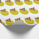 Papel De Presente Moon Wolf, Festa de Halloween<br><div class="desc">Gift Wrap do Moon Party, perfeito para qualquer um planejando uma celebração moderna e na moda. O design clássico do lobo pode ser personalizado para se adequar ao seu evento especial e será o presente perfeito para qualquer festa moderna, incluindo Festas de Halloween, eventos de solteiro e solteiros, festas de...</div>