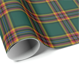 Papel De Presente Moran Clan Tartan - Padrão de Xadrez irlandês