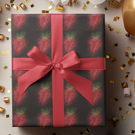 Papel De Presente Morango de Morango Mole Única