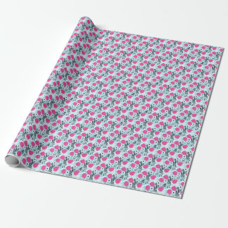 Papel De Presente Morango Floral: Berry Rosa Sem Costura.