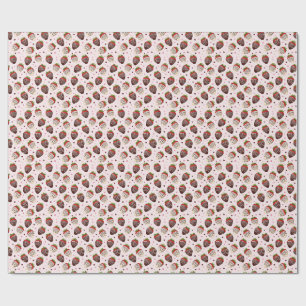 Papel de Presente Morangos Cobertos com Chocolate