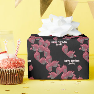 Papel De Presente Morangos Doces Personalizados