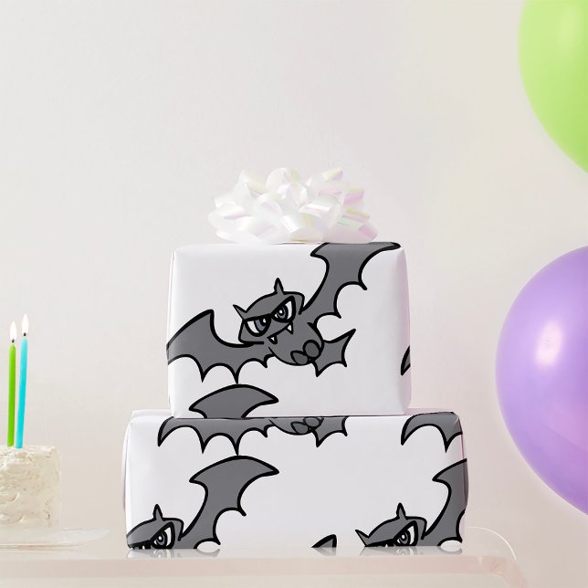 Papel De Presente Morcego Vampiro Mau Kawaii Assustador (Criador carregado)
