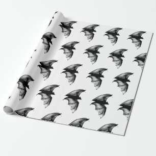 Papel De Presente Morcegos Vampiros Góticos