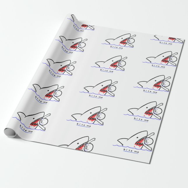 Papel De Presente Morda-me (Desenrolado)