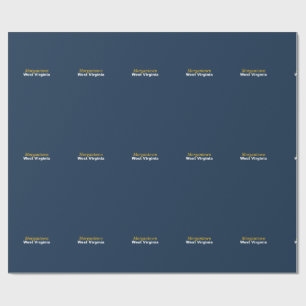 Papel De Presente Morgantown, West Virginia Wrapping Paper