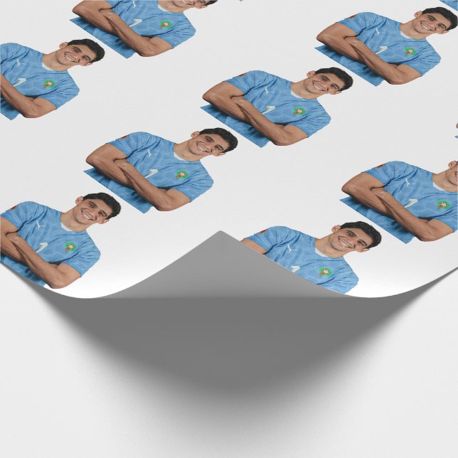 Papel De Presente Moroccan Football Player Stickers (Ponta)