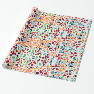 Papel De Presente Mosaico de Colagem