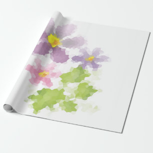 Papel De Presente Mosaico de flor 2