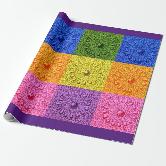 Papel De Presente motif antigo do Oriente Médio (Desenrolado)