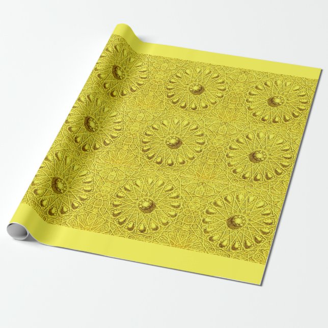 Papel De Presente motif antigo do Oriente Médio (Desenrolado)