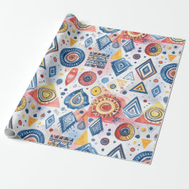 Papel De Presente Motif ethnique graphique