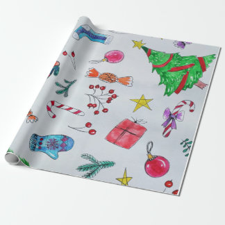 Papel De Presente Motivos típicos do dia de Natal