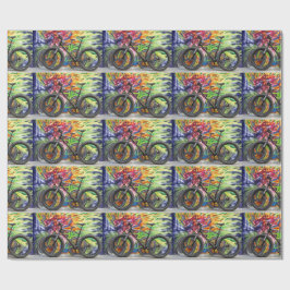 Papel De Presente Moto de gordura e chamas