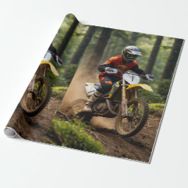 Papel De Presente Moto-xing - Motocross Racers